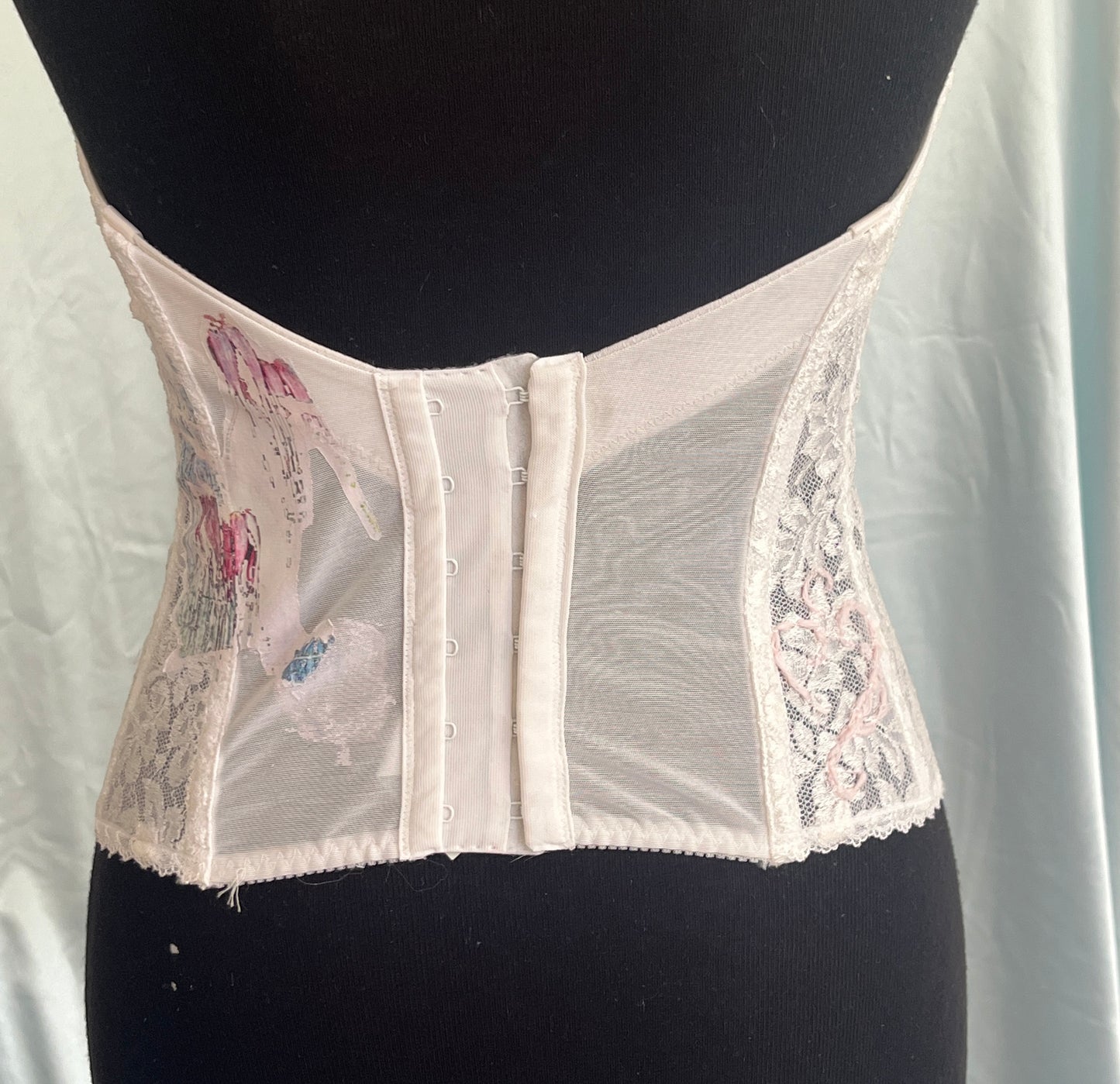 Printed floral corset
