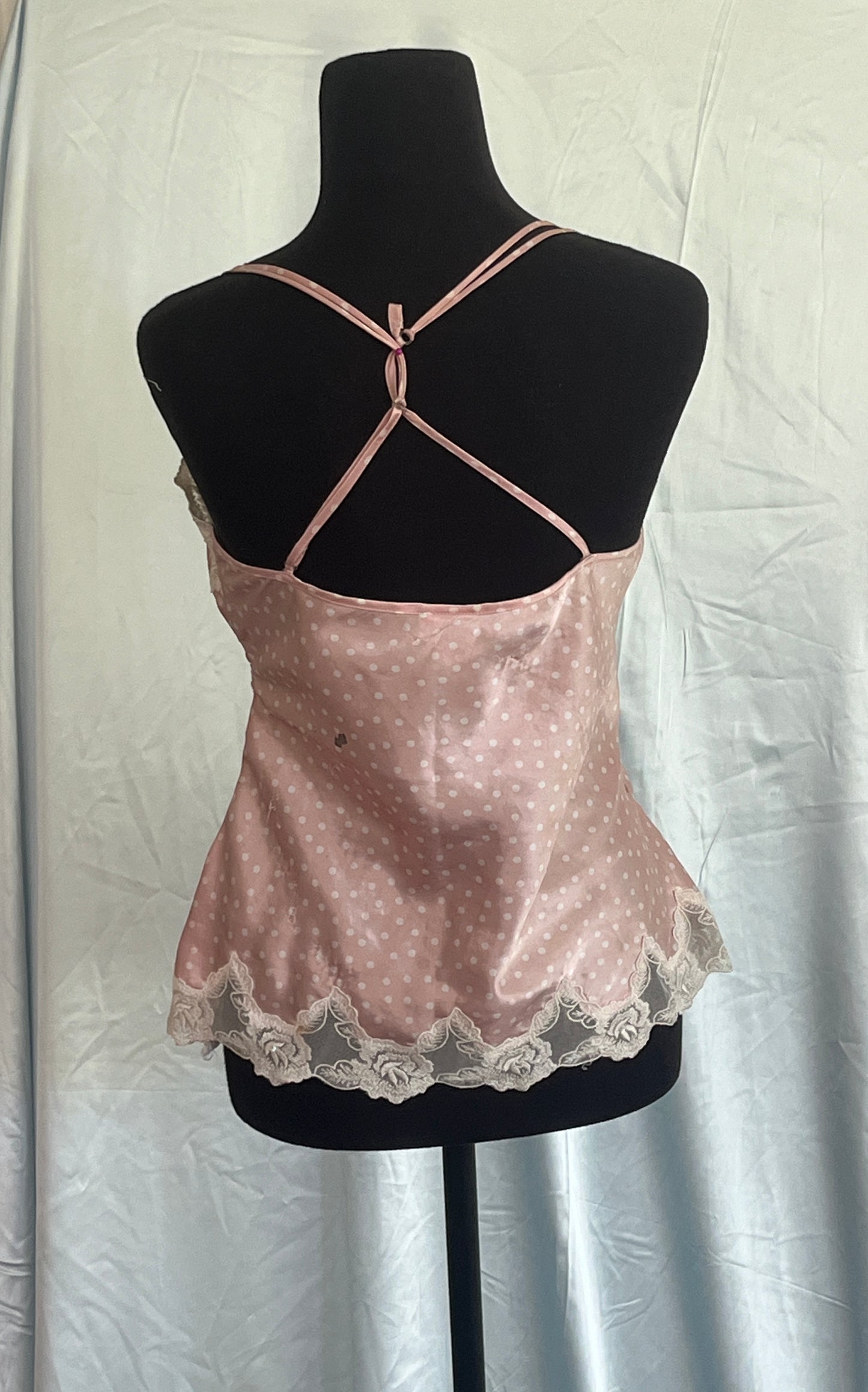 Polka dot lace top