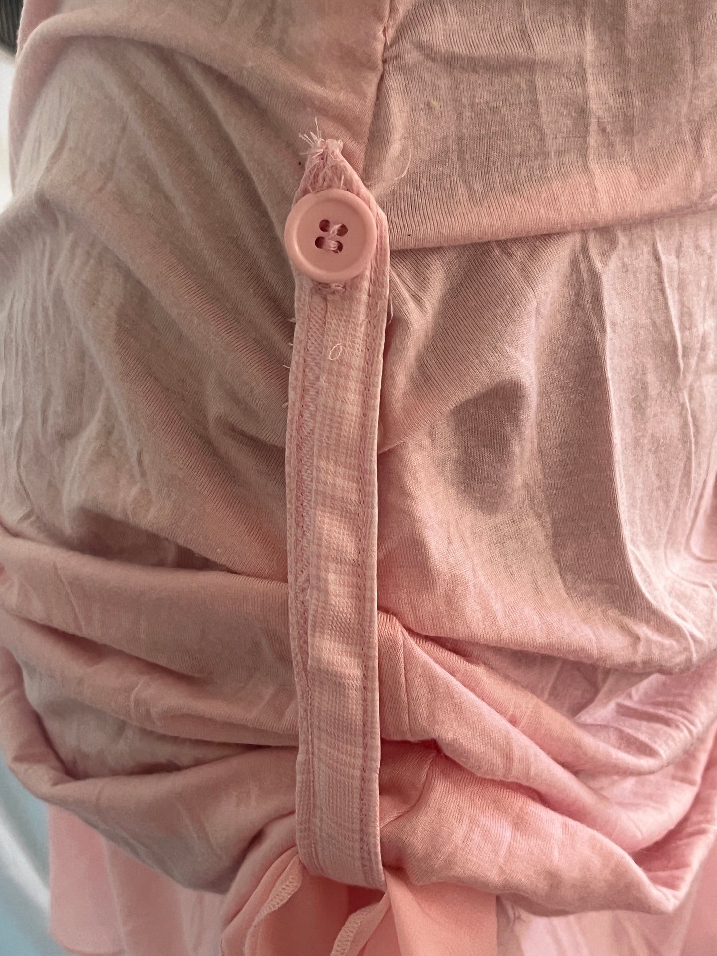 SOLD Reworked pink slip dress